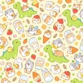 Vải in nhiệt họa tiết pastel