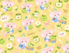 Vải in nhiệt họa tiết pastel
