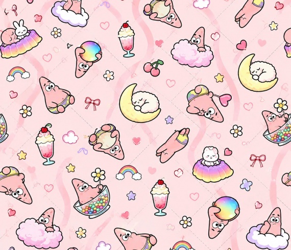 Vải in nhiệt họa tiết pastel